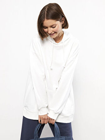 LCW Vision EKRU Kadın Hoodie