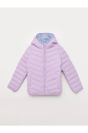 Kapüşonlu Basic Kız Çocuk Şişme Mont