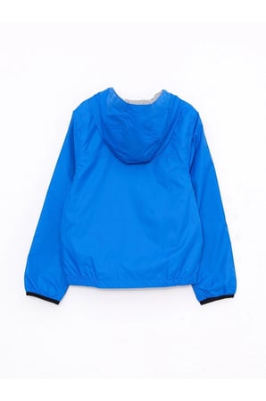 LCW Kids Mavi Kapüşonlu Basic Erkek Çocuk Yağmurluk