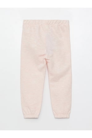 LCW Kids Pembe Beli Lastikli Kız Bebek Eşofman Alt