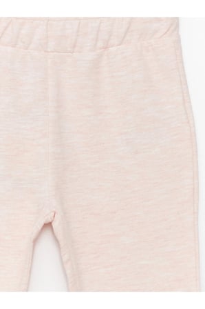 LCW Kids Pembe Beli Lastikli Kız Bebek Eşofman Alt