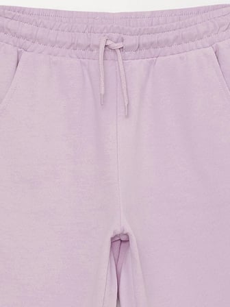 LCW Kids Lila Beli Lastikli Basic Kız Çocuk Jogger Eşofman Altı