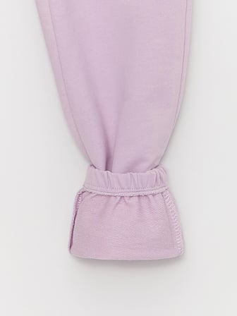 LCW Kids Lila Beli Lastikli Basic Kız Çocuk Jogger Eşofman Altı
