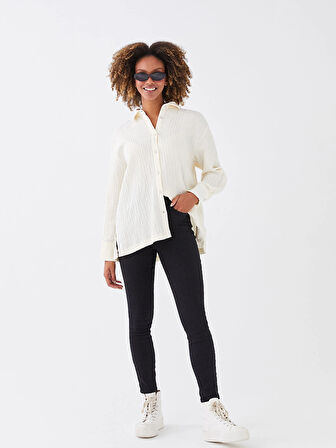 LCW Jeans SİYAH Yüksek Bel Jüpiter Süper Skinny Fit Kadın Jean Pantolon