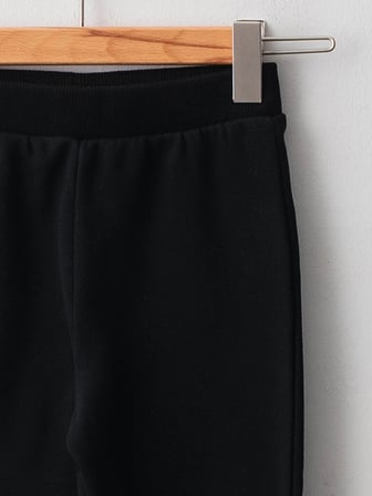 LCW Kids Siyah Beli Lastikli Basic Kız Çocuk Jogger Eşofman Altı