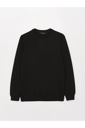 LCWAIKIKI Classic Bisiklet Yaka Uzun Kollu Erkek Sweatshirt