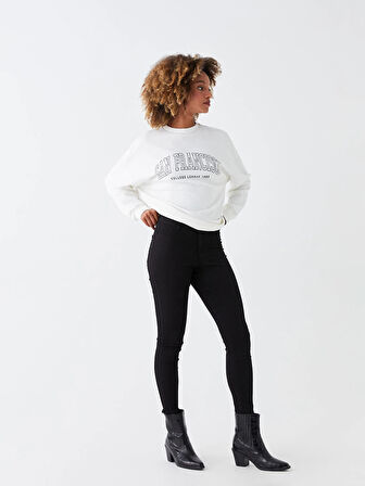 LCW Jeans Siyah Jüpiter Süper Skinny Fit Kadın Jean Pantolon