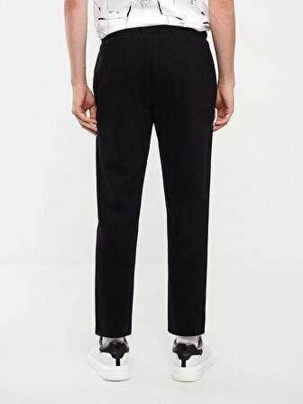 LCW Casual SİYAH Slim Fit Erkek Kalın Eşofman Altı