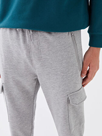 LCW Casual GRİ Slim Fit Erkek Kargo Eşofman Altı