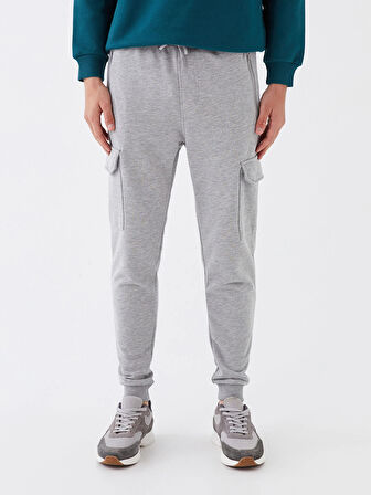 LCW Casual GRİ Slim Fit Erkek Kargo Eşofman Altı