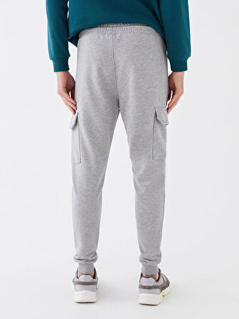 LCW Casual GRİ Slim Fit Erkek Kargo Eşofman Altı