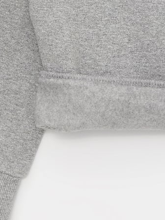LCW Kids Gri Bisiklet Yaka Baskılı Uzun Kollu Kız Çocuk Sweatshirt