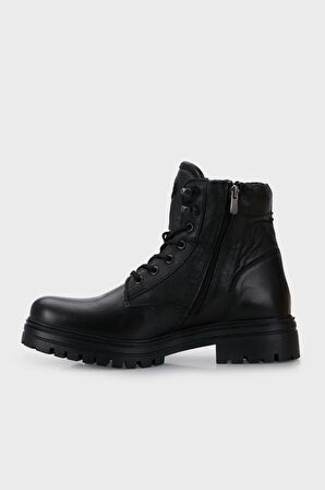 Lumberjack Wagner Yuvarlak Burun Kısa Topuk Bağcıklı Outdoor Kahverengi Biker Bot Deri