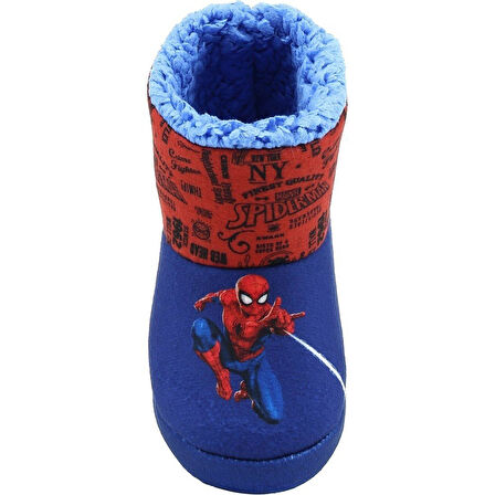 Spiderman Vemor 1PR Saks Mavi Çocuk Panduf Ev Botu