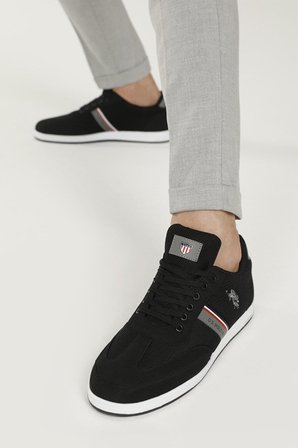 U.S. Polo Assn. 2M Kares 2Fx Erkek Siyah Günlük Sp