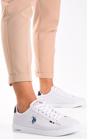 U.S. Polo Assn. Franco Beyaz Kadın Spor Sneaker Ayakkabı v10