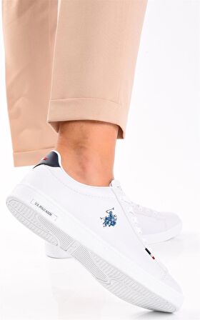 U.S. Polo Assn. Franco Beyaz Kadın Spor Sneaker Ayakkabı v10