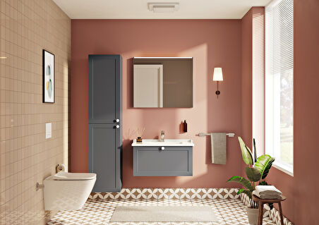 VitrA Root Classic 68515 Boy Dolabı,  Mat Lacivert, 40 cm
