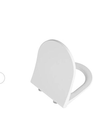 VitrA Integra Klozet kapağı 131-001-009 Slim - duroplast - üstten sıkmalı - yavaş kapanır - metal menteşeli - mat beyaz