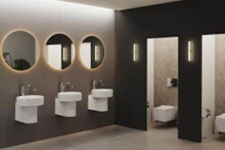 VitrA Metropole Çanak lavabo 7542B003-0016 Yuvarlak - 40x38 cm - armatür deliksiz - su taşma deliksiz - beyaz