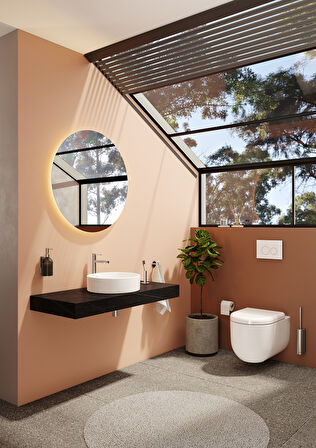 VitrA ArchiPlan 7439B003-0016 Çanak Lavabo, Yuvarlak, Beyaz