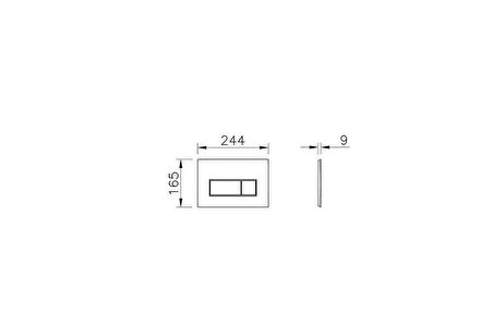 Root Square Kumanda Paneli,Fırçalı Altın 740-2325 