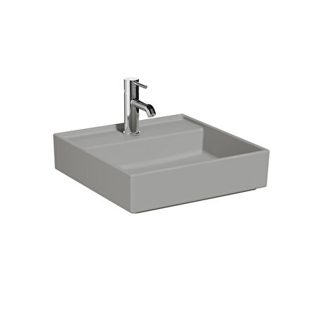 VitrA ArchiPlan 7413B076-0041 Lavabo, Mat Taş Gri 45x46