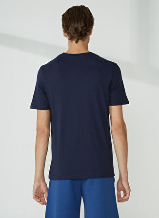 Murphy&Nye Bisiklet Yaka Düz Lacivert Erkek T-Shirt EMBOSS T-SHIRT