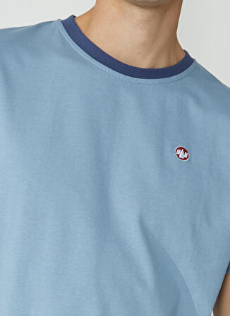 Murphy&Nye Bisiklet Yaka Düz Açık Lacivert Erkek T-Shirt LIMBER T-SHIRT