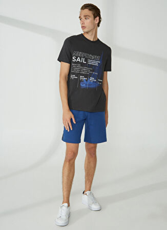 Murphy&Nye Bisiklet Yaka Düz Siyah Erkek T-Shirt RIG t-shirt