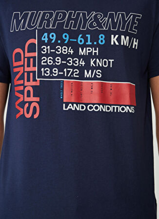 Murphy&Nye Bisiklet Yaka Düz Lacivert Erkek T-Shirt RODE T-SHIRT