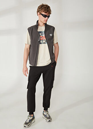 Murphy&Nye Düz Siyah Erkek Yelek LEECH GILET