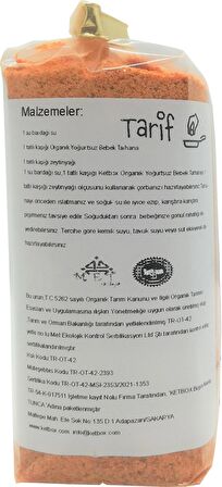 Organik Yoğurtsuz Bebek Tarhanası +6 Ay 300 gr Katkısız Doğal