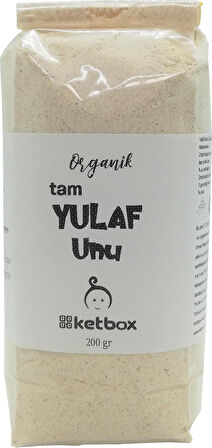 Organik Tam Yulaf Unu 200 Gr Katkısız Doğal+6 Ay