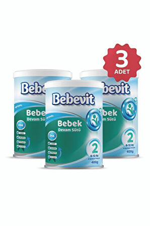 Bebevit 2 Bebek Devam Sütü 400gr X 3 ADET