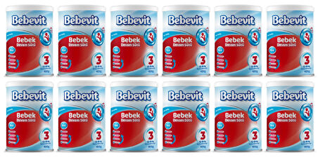 Bebevit 3 Bebek Devam Sütü 400 gr X 12 ADET