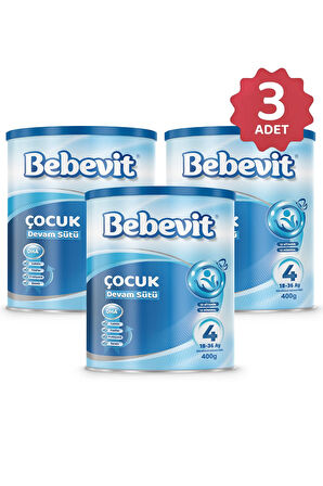 Bebevit 4 Bebek Devam Sütü 400 gr 3 ADET