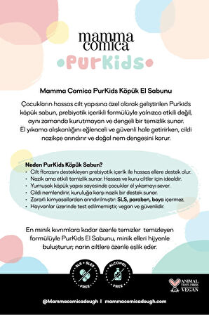 Purkids Prebiotikli Vegan Köpük El Sabun-400ml
