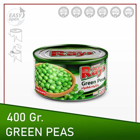 Rays Bezelye Konservesi 400 G