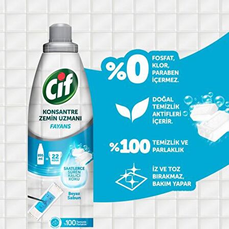 Cif Beyaz Sabun Fayans Sıvı Yüzey Temizleyici 895 ml 