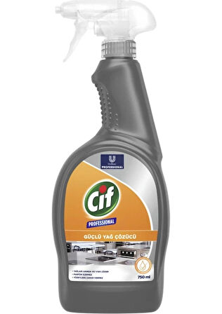 Cif Sprey Professional Güçlü Yağ Çözücü Sprey 750 ML