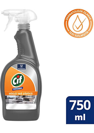 Cif Sprey Professional Güçlü Yağ Çözücü Sprey 750 ML