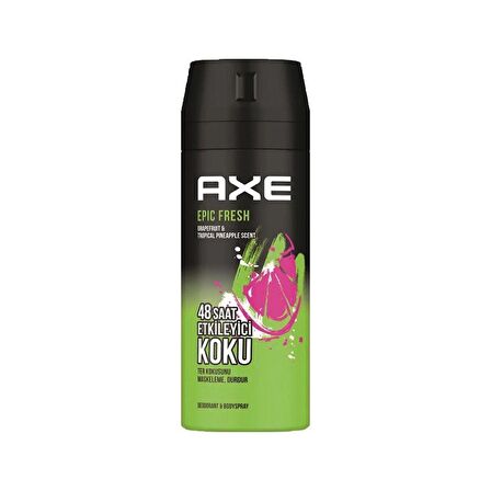 Axe Epic Fresh Erkek Deodorant 150ML X2 Adet + Excite 3in1 Erkek Duş Jeli 250ML 2li Set