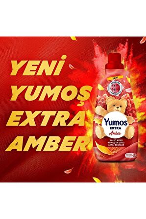 Yumoş Renk Koruma & Amber Kokulu Renkliler için Sıvı Deterjan 60 Yıkama 3x1.44 lt