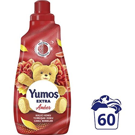 Yumoş Extra Amber Konsantre 60 Yıkama Yumuşatıcı 1.44 lt