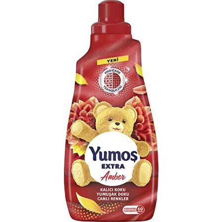 Yumoş Extra Amber Konsantre 60 Yıkama Yumuşatıcı 1.44 lt