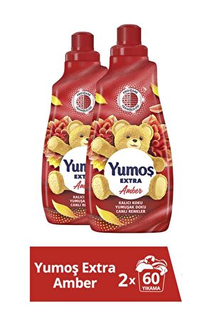 Yumoş Extra Çamaşır Yumuşatıcısı Amber 1440 Ml 2 Adet