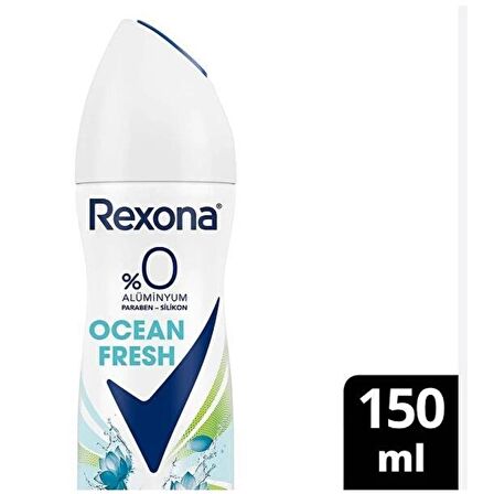 Rexona Kadın Sprey Deodorant Ocean Fresh %0 Alüminyum 150 ml