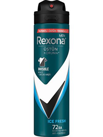 Rexona Invisible Black & White Üstün Koruma Erkek Deodorant 150 ml