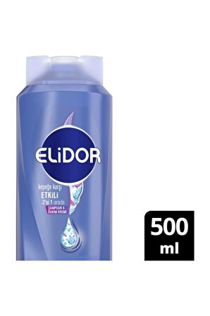 Elidor Kepeğe Karşı Etkili 2'si 1 Arada Şampuan & Bakım Kremi 500 ml